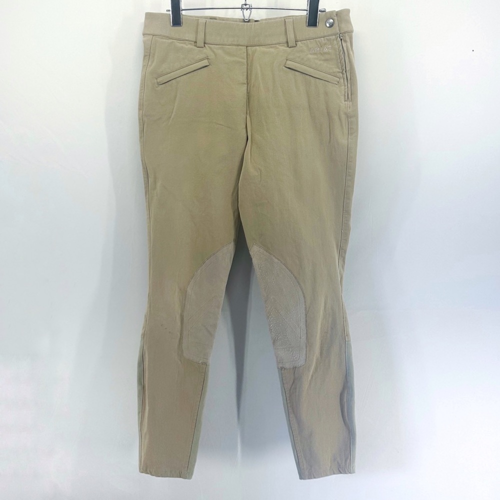 Ariat Women’s Tan Knee Patch Riding Breeches Size 30L Equestrian Schooling Pants